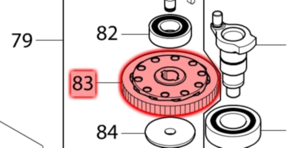 Makita HR4003C Tork Dişli Ürün Kodu 141959-3