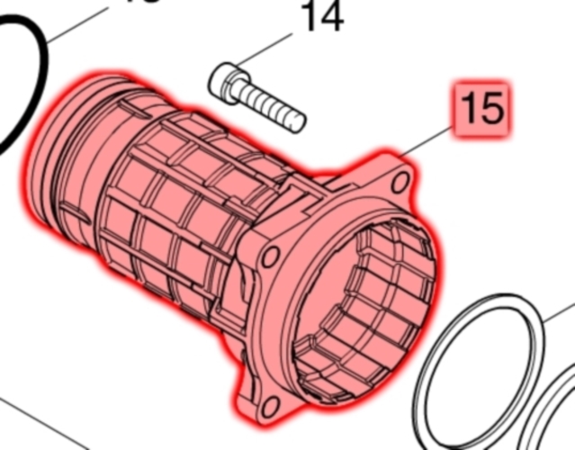 Makita HR5202C Namlu Ürün Kodu 142408-3