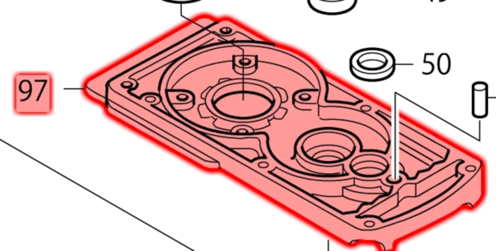 Makita HM1302 Dişli Yuvası Ürün Kodu 159806-4