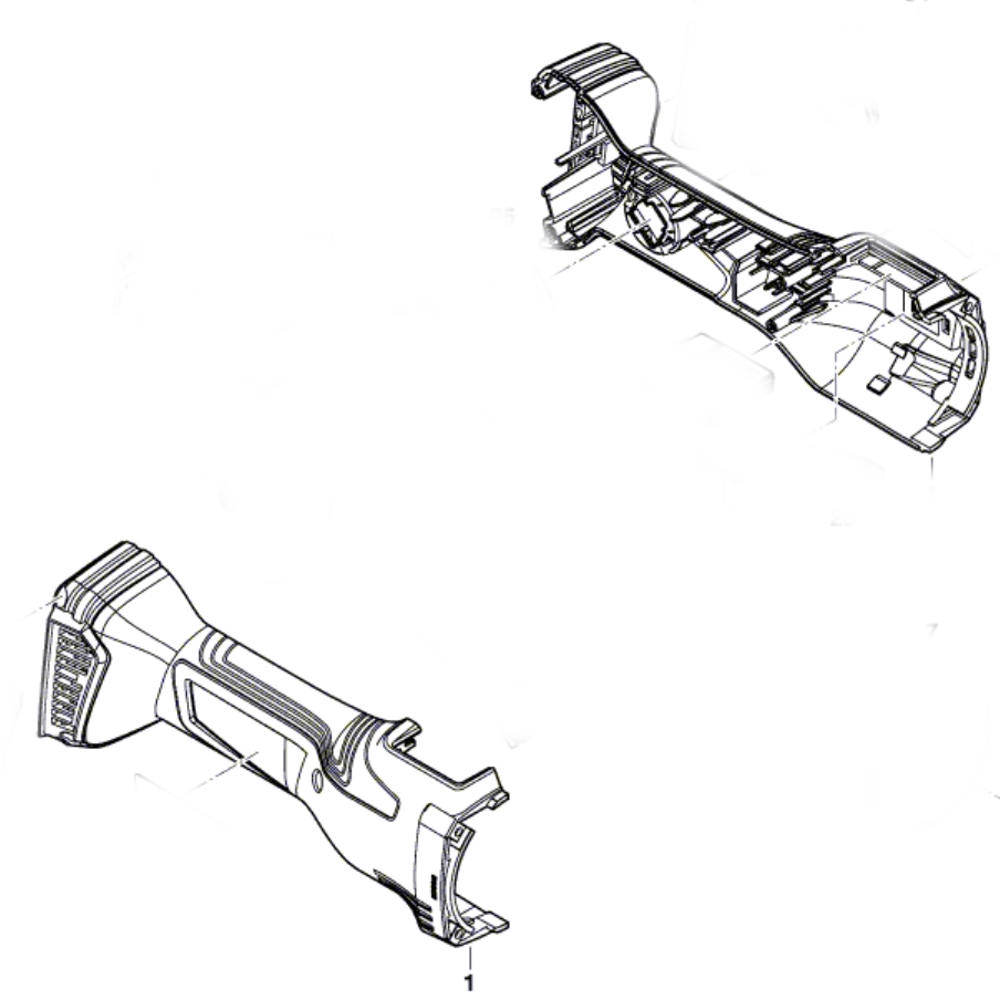 Bosch GWS 18V-15 SC Motor Gövdesi (1 605 108 2J3)