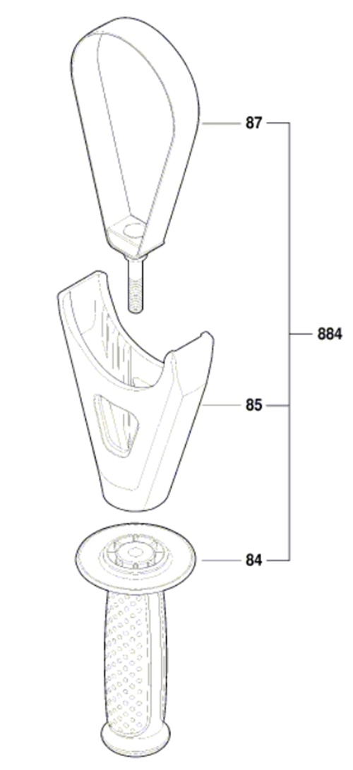 Bosch GBH 18V-45 C İlave Tutamak (16070312E7)