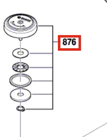 Bosch GCM 18V-216 Düğme (1609B05323)