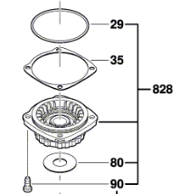 Bosch GWS 18 V-LI Için Yatak Flanşı (1 617 000 6B3)