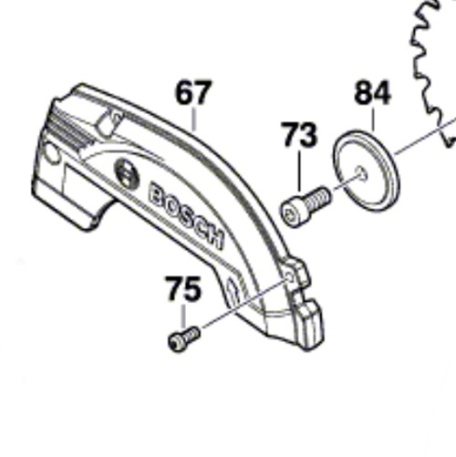 Bosch GKS 12V-26 Koruyucu Kapak (1619P10740)