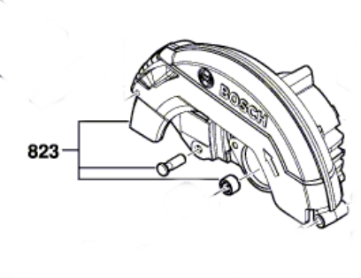Bosch GKS 18V-57 G Koruyucu Kapak Üst Parçası (1 619 P11 904)