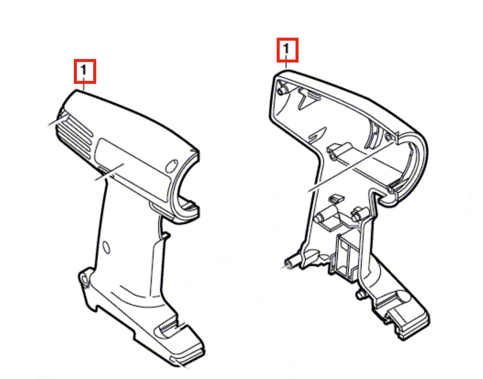 Bosch GSR 12-1 Gövde Kapağı (2605104724)