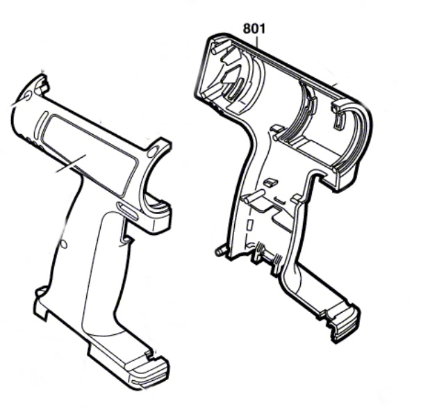 Bosch GSR 12 VSH-2 Gövde Kapağı (2605104827)