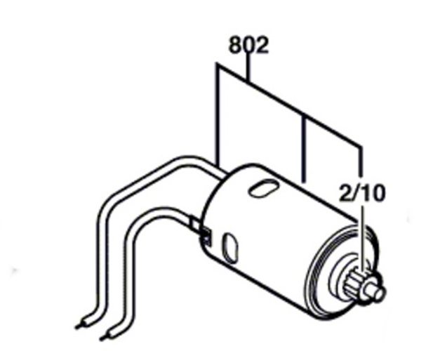 Bosch GSB 14,4 Dc Motor (2607022887)