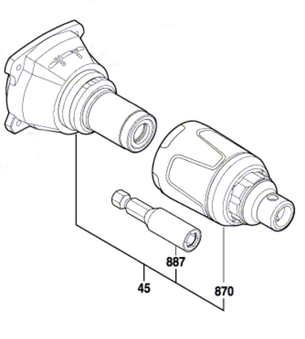 Bosch GSR 18 V-EC TE Şanzıman Ünitesi (2609199482)