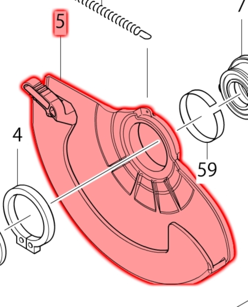 Makita MT582 Siper Ürün Kodu 452090-3