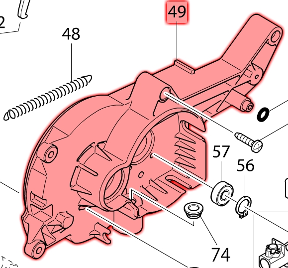 Makita UC3541A Yatak Ürün Kodu 454720-2