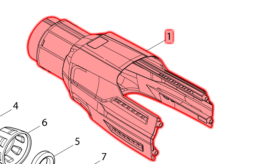 Makita HR5212C Muhafaza Ürün Kodu 142411-4