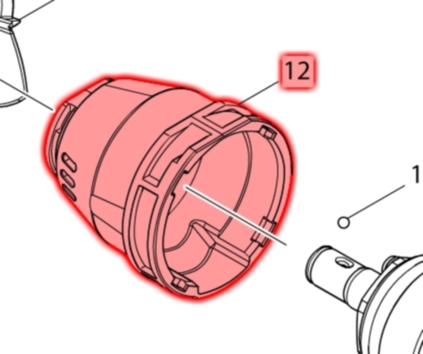 Makita DTS141RFE Ön Yuva Ürün Kodu 142928-7