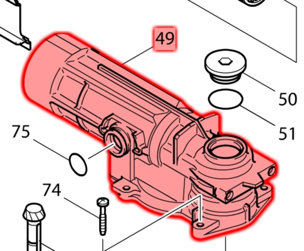 Makita HR4500C Krank Yuvası Ürün Kodu 152764-3