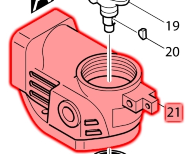 Makita HR3520B Krank Yuvası Ürün Kodu 159507-4