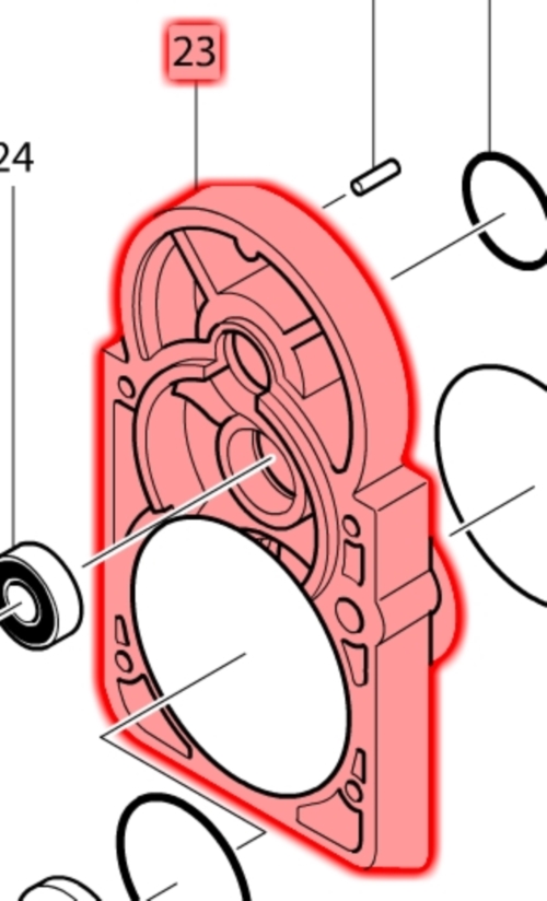 Makita HM1800 Şanzıman Kapağı Ürün Kodu 159531-7