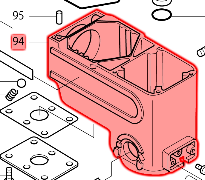 Makita HM1302 Motor Yuvası Ürün Kodu 159808-0
