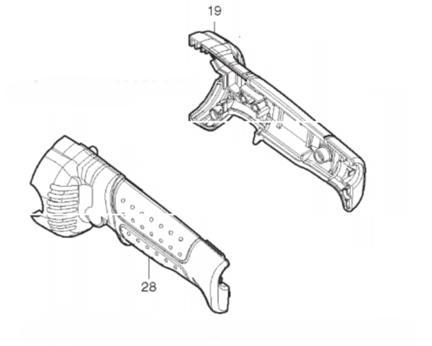 Makita GA5010 Arka Sap Ürün Kodu 188291-4