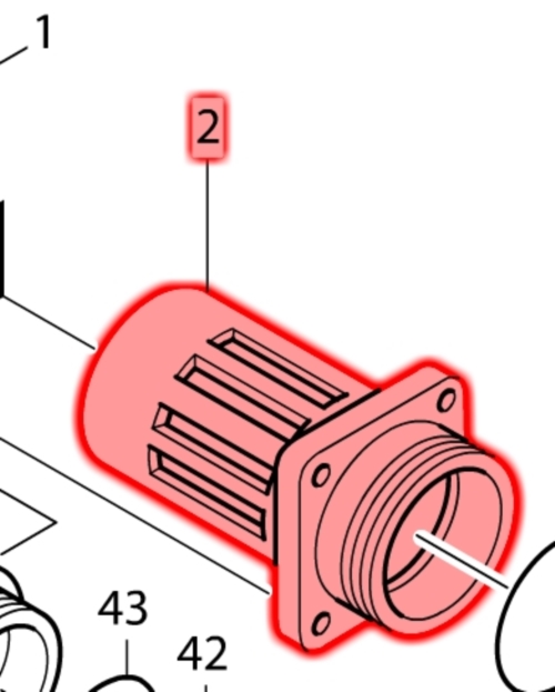 Makita HR3520B Silindir Yuvası Ürün Kodu 311612-7