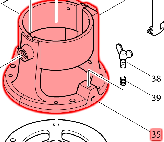 Makita 3601B Dış Gövde Ürün Kodu 316297-4