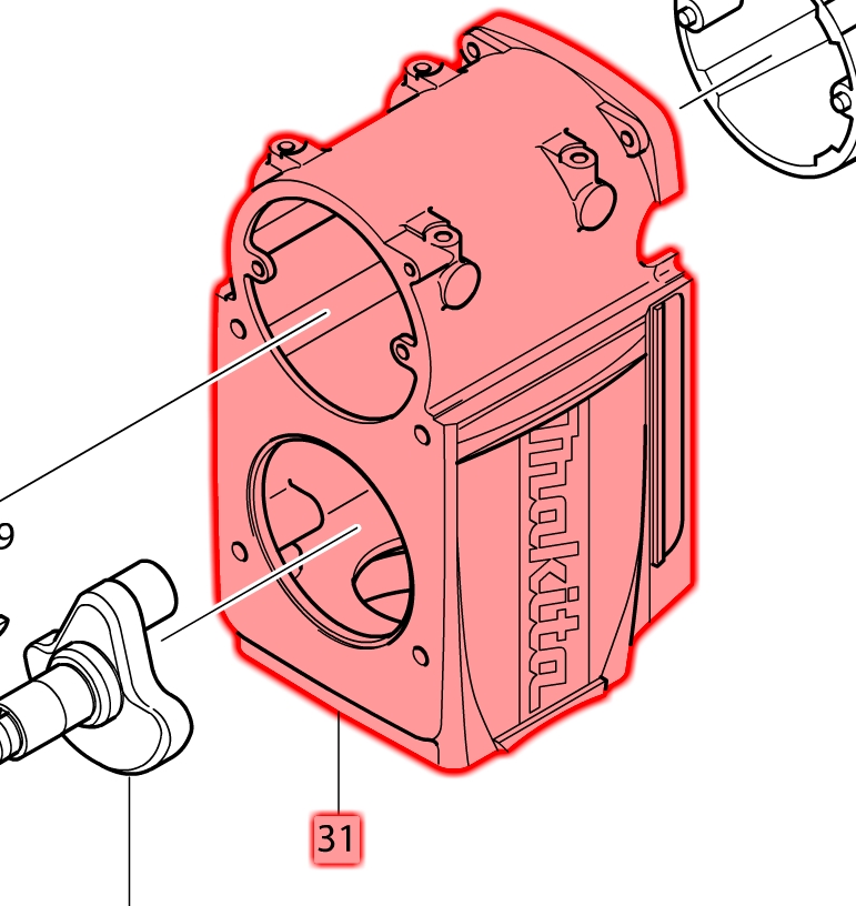 Makita HM1801 Krank Yatağı Ürün Kodu 318027-9