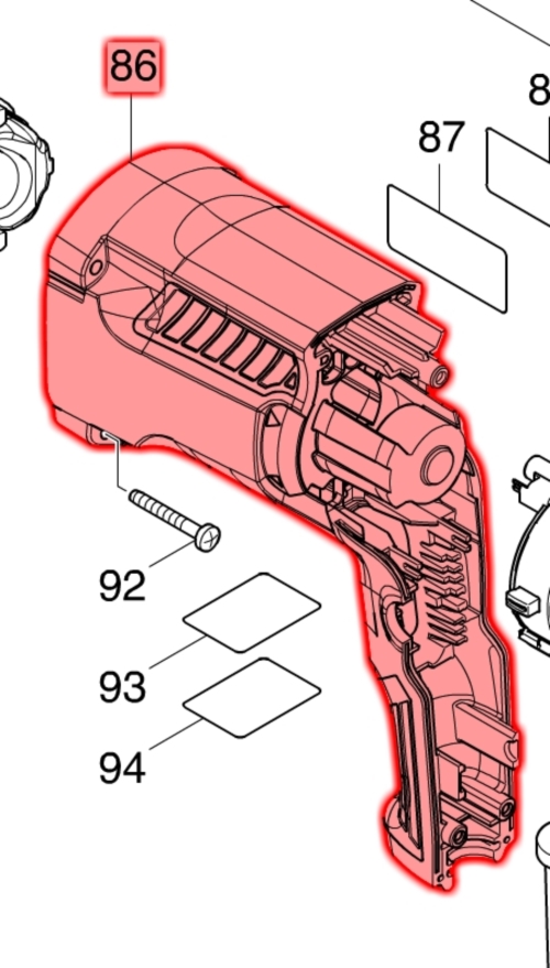 Makita M8701 Gövde Ürün Kodu 453915-4