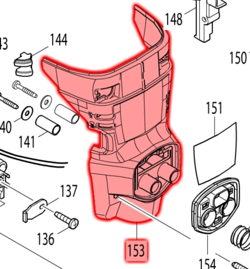 Makita HR5212C Sap Tablası Ürün Kodu 454758-7
