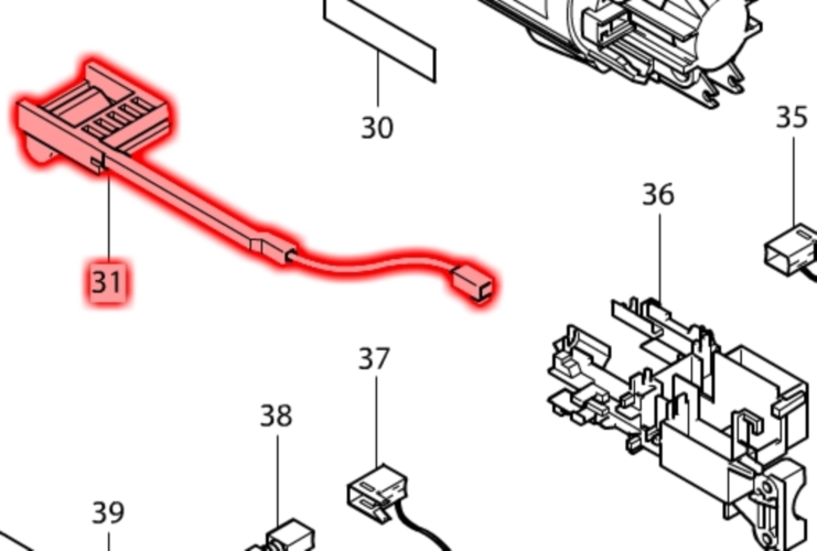 Makita DA3010F Aydınlatma Ürün Kodu 631516-0